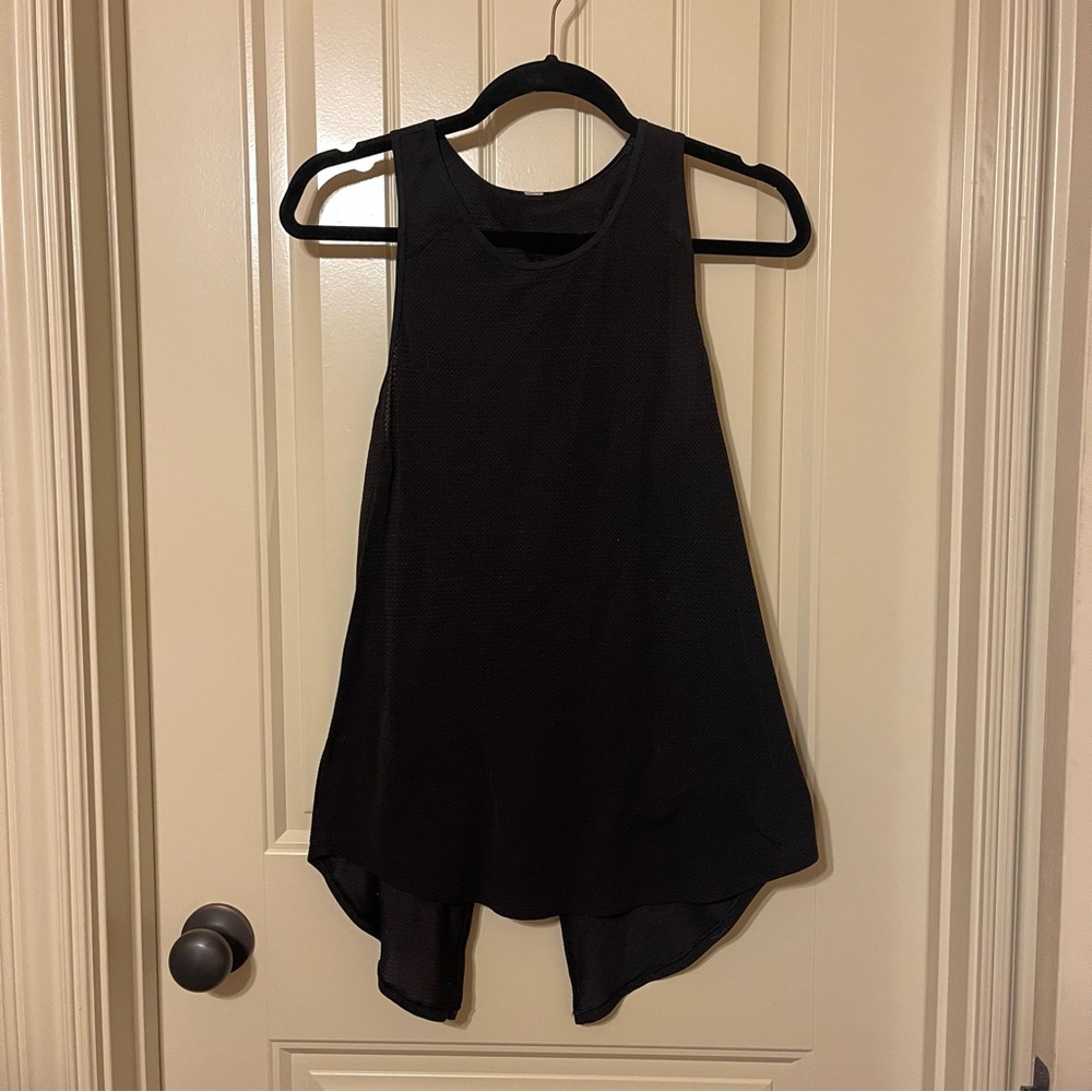Lululemon Black Mesh Tank Top